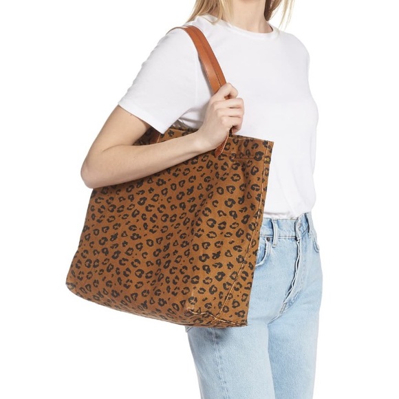 Madewell The Canvas Transport Tote in Leopard - Picture 3 of 15